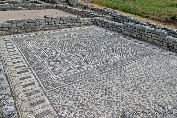 Mosaïque de la maison des Squelettes, Conimbriga - Portugal