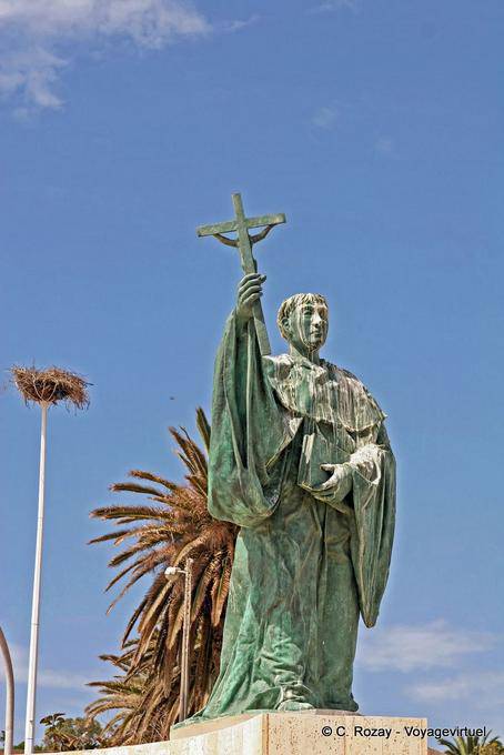 Statue de Saint Goncalo, patron des pêcheurs, Lagos - Portugal