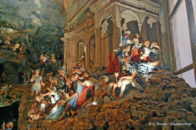 La crèche du sculpteur Joaquim Machado de Castro, Basilique du Sacré-Cœur de Jésus, Estrela, Lisbonne - Portugal