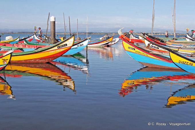 Reflets de moliceiros, port de Torreira - Portugal