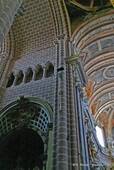 Évora, architecture de l'intérieur de la cathédrale, Portugal.