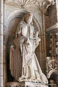 Statue de Dona Maria et Saint-Jean Baptiste, Monastère dos Jerónimos, Lisbonne, Portugal.