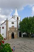 L'église de Santa Maria, Óbidos, Portugal.