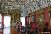 Richissime salon dans le Musée de Saint-François d'Assises, Porto, Portugal.