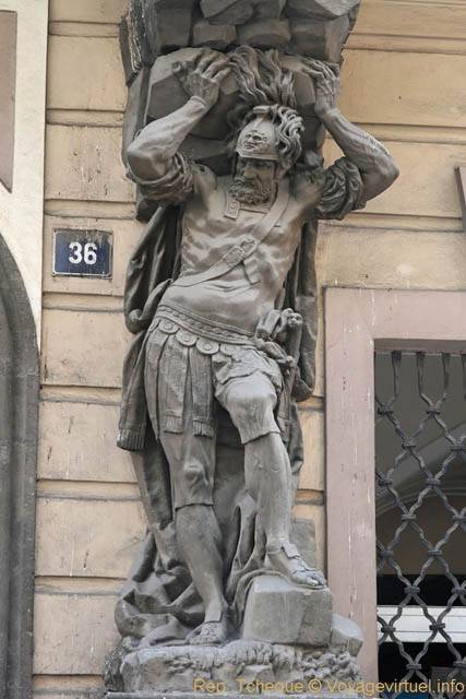 Celetna, le souteneur du 36 - Prague, République Tchèque