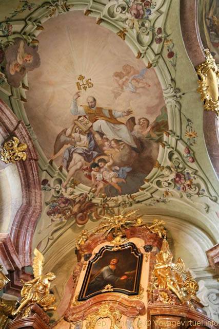 Décor et peintures, Église Saint-Nicolas (Kostel sv. Mikuláše), Malá Strana - Prague, République Tchèque