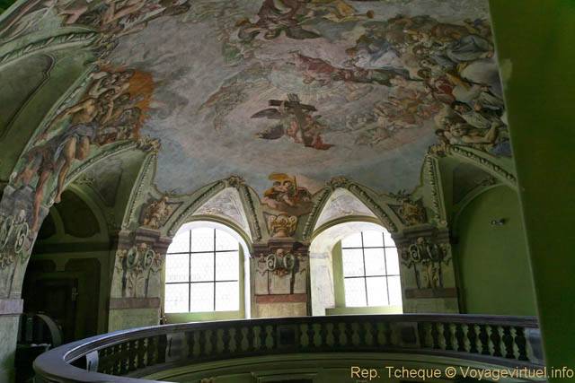 L'intérieur de la coupole mesure 50 m, Église Saint-Nicolas (Kostel sv. Mikuláše), Malá Strana - Prague, République Tchèque