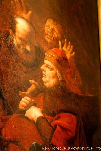 Fragment de fresque, Église Saint-Nicolas (Kostel sv. Mikuláše), Malá Strana - Prague, République Tchèque