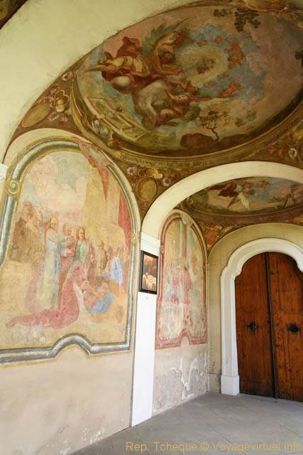 Fresques du cloître de l'église Notre-Dame de la Victoire (Couvent de la Montagne Blanche), Bílá Hora - Prague, République Tchèque