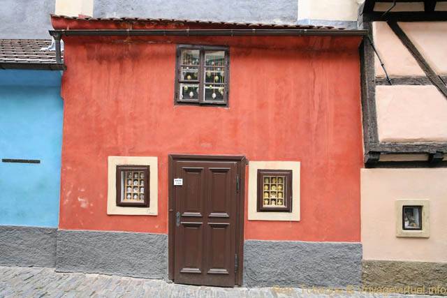 La maison aux trois fenêtres, Ruelle d'Or, Zlata Ulicka, (Prazsky Hrad) - Prague, République Tchèque