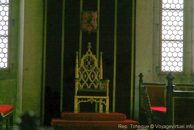 Hradcany, Ancien Palais Royal, le trône, (Prazsky Hrad) - Prague, République Tchèque