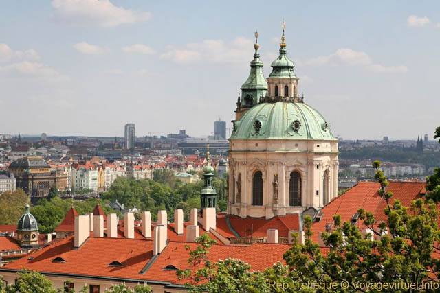 Hradčany, jardins du château, un panorama sur les toits, Zahrady, (Prazsky Hrad) - Prague, République Tchèque