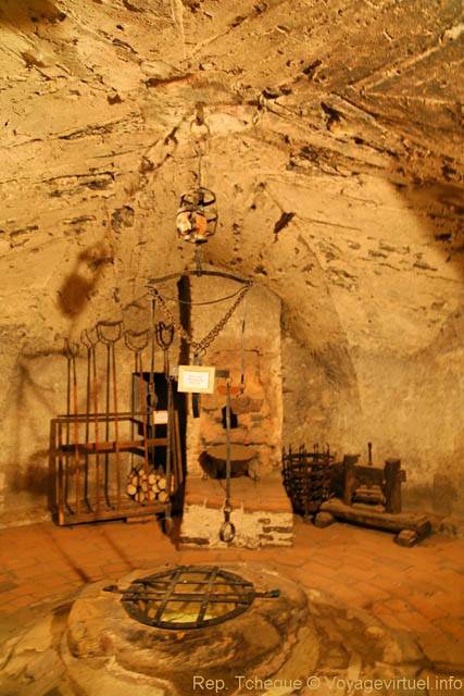 Hradčany, Daliborka, la salle de torture, (Prazsky Hrad) - Prague, République Tchèque