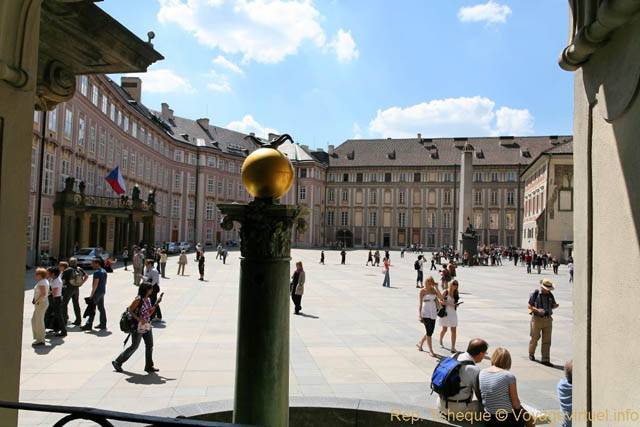Hradcany, la troisième Cour du château Royal, (Prazsky Hrad) - Prague, République Tchèque