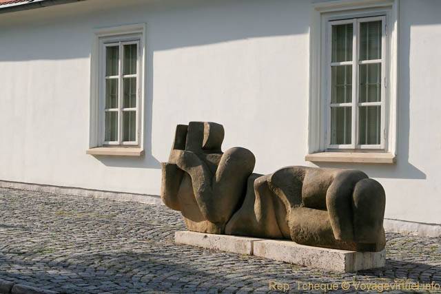 Museum Kampa, sculpture extérieure, Sovovy Mlyny - Prague, République Tchèque