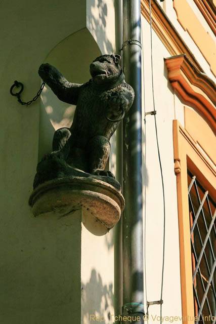 Karlova, l'ours enchainé - Prague, République Tchèque