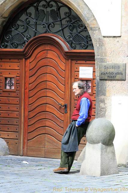 L'homme au tablier, Melantrichova - Prague, République Tchèque