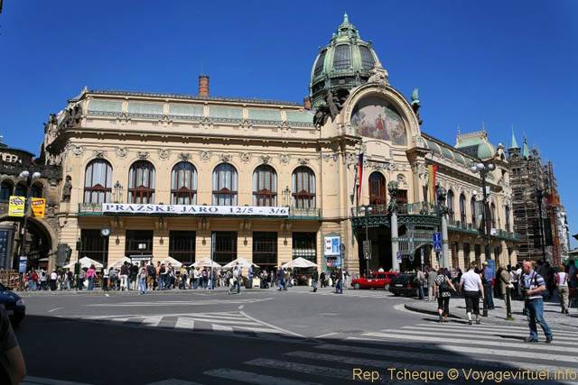 La Maison municipale (Obecní dům), vue d'ensemble - Prague, République Tchèque