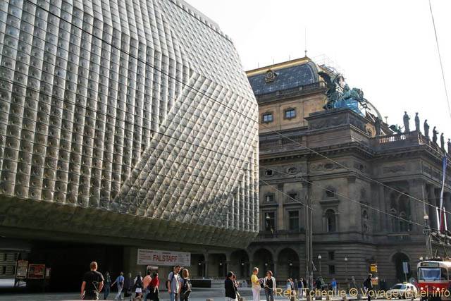 Národní, Nova Scena Divadlo, effet architectural - Prague, République Tchèque