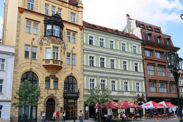 Ovocny Trh, des façades - Prague, République Tchèque