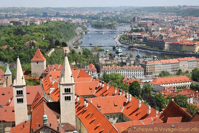 Panorama sur la ville depuis Saint Guy - Prague, République Tchèque