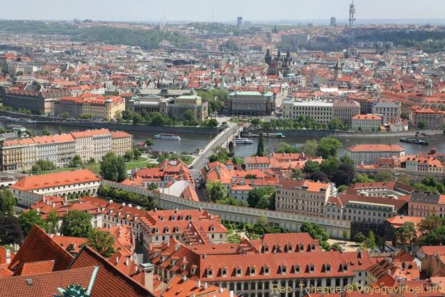 Un panorama différent sur la ville depuis Saint Guy - Prague, République Tchèque