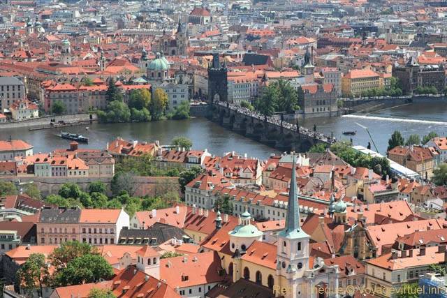 Point de vue sur Stare Mesto depuis Saint Guy - Prague, République Tchèque