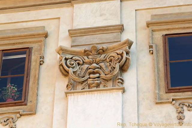 Décoration qui tire la langue, Prokopska, Malá Strana - Prague, République Tchèque