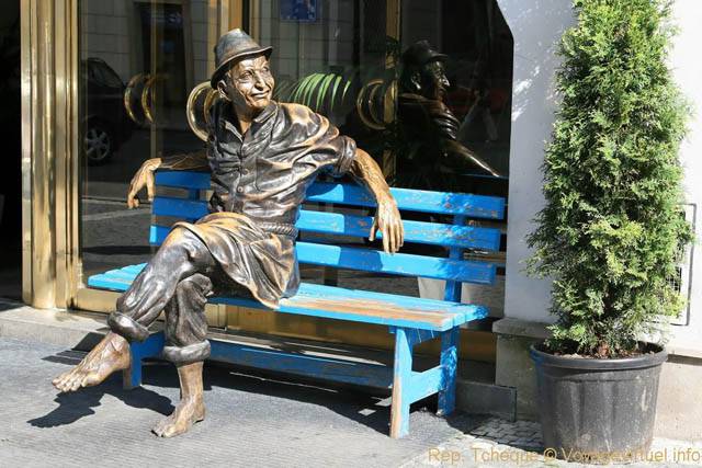 Rytirska, l'Homme aux Pieds Nus, Sculpture - Prague, République Tchèque