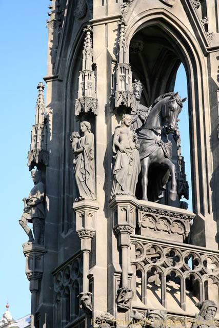 Statue équestre de l'empereur François 1er, bronze de Josef Max, Smetanovo nábřeží - Prague, République Tchèque