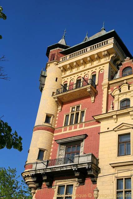 Immeuble du restaurant Bellevue, Smetanovo nábřeží - Prague, République Tchèque