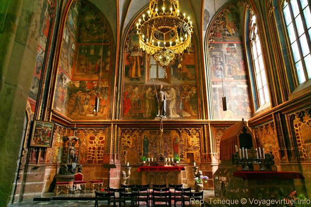 Cathédrale St Vitus St Wenceslas St Adalbert, Chapelle Saint Venceslas, (Prazsky Hrad) - Prague, République Tchèque