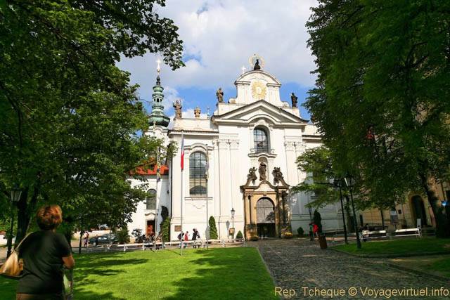 La façade du Monastère Strahov (Strahovský klášter) - Prague, République Tchèque