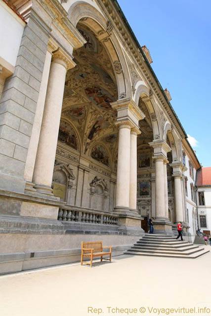 Les arcades de la Sala Terrena, Palais Wallenstein - Prague, République Tchèque
