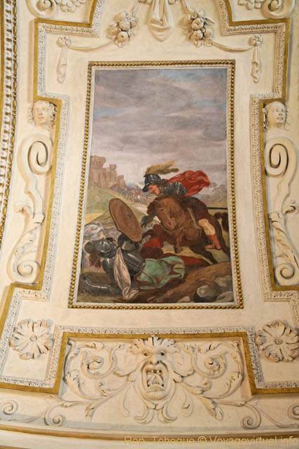 Scène de guerre, Palais Wallenstein, (Valdštejnský palác), Sénat, Letenska - Prague, République Tchèque