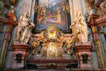 Église Saint-Nicolas (Kostel sv. Mikuláše), un autel secondaire, Malá Strana, Prague, République Tchèque.