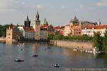 Panorama Karlovy Lazne Novotneho Lavka, Prague, République Tchèque.
