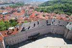 Panorama sur château et Malá Strana depuis Saint Guy, Prague, République Tchèque.