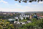Point de vue depuis Letenske Sady, Prague, République Tchèque.