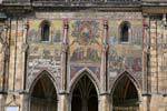 La mosaïque de la Porte d'Or, Cathédrale Saint-Guy, (Prazsky Hrad), Prague, République Tchèque.