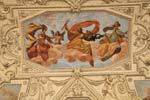Palais Wallenstein, Sala Terrena, gros plan sur une peinture de la voûte, Prague, République Tchèque.