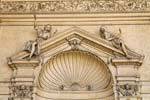 Palais Wallenstein, ornementation de la Sala Terrena, Prague, République Tchèque.