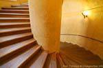 Un escalier en colimaçon du Palais Wallenstein, (Valdstejnsky Palac), Prague, République Tchèque.