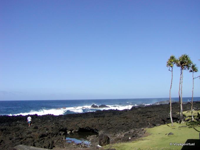 Lave dans la mer vers Saint-Philippe - La Réunion