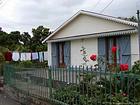 Case, linge et roses à l'Entre-Deux, La Réunion.