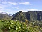 Vue sur le Massif du Piton des Neiges depuis le col de Bellevue, La Réunion.