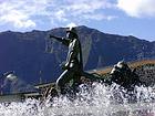 Statue de Cilaos, La Réunion.
