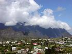 Vue sur le village de Cilaos, La Réunion.