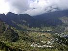 Cilaos, nuages sur le village, La Réunion.