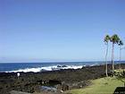 Lave dans la mer vers Saint-Philippe, La Réunion.